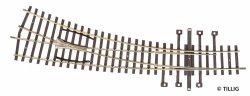 Tillig 823621 - H0 Innenbogenweiche rechts,15° Standardgleisystem (Pilz) Spur H0