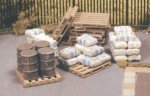 Kit with pallets, sacks and barrels H0 /00