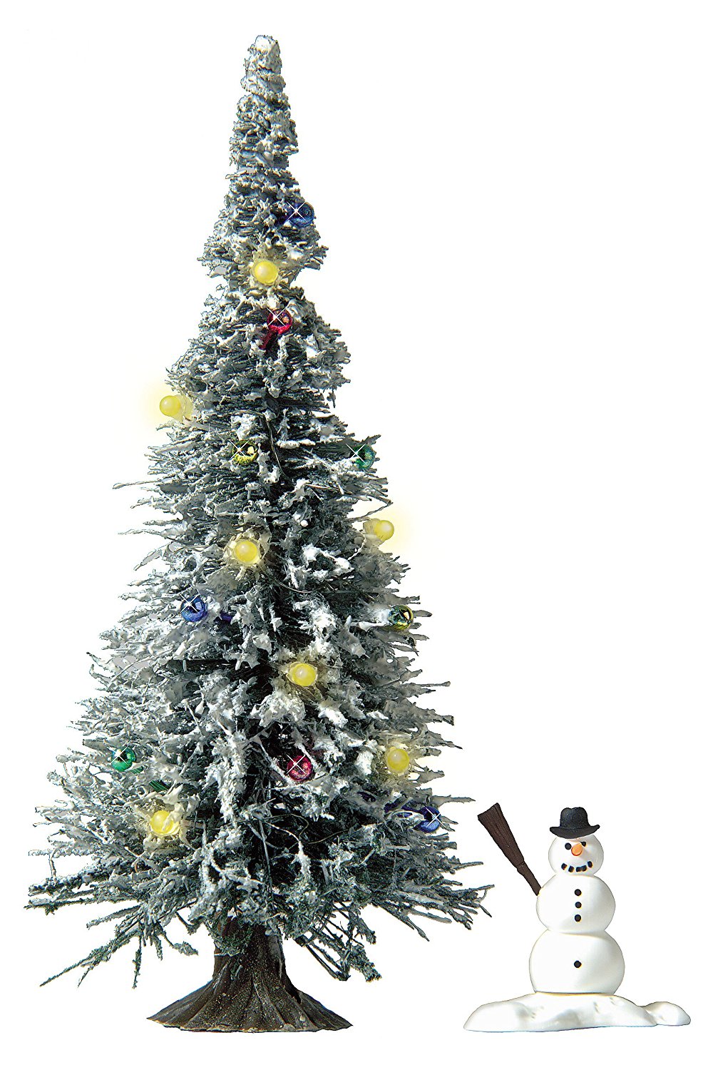 Busch 5409- H0 Fertigmodell beleuchteter Weihnachtsbaum (SMD LED`s) mit Schnee