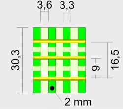 Modulübergang/ Segmentübergang 4 Schwellen H0/H0e