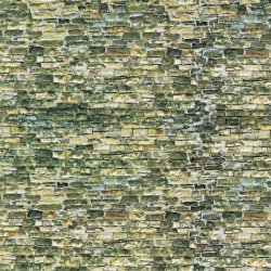 Vollmer 47362 - 1 Stück Mauerplatte Naturstein aus Karton, 25 x 12,5 cm